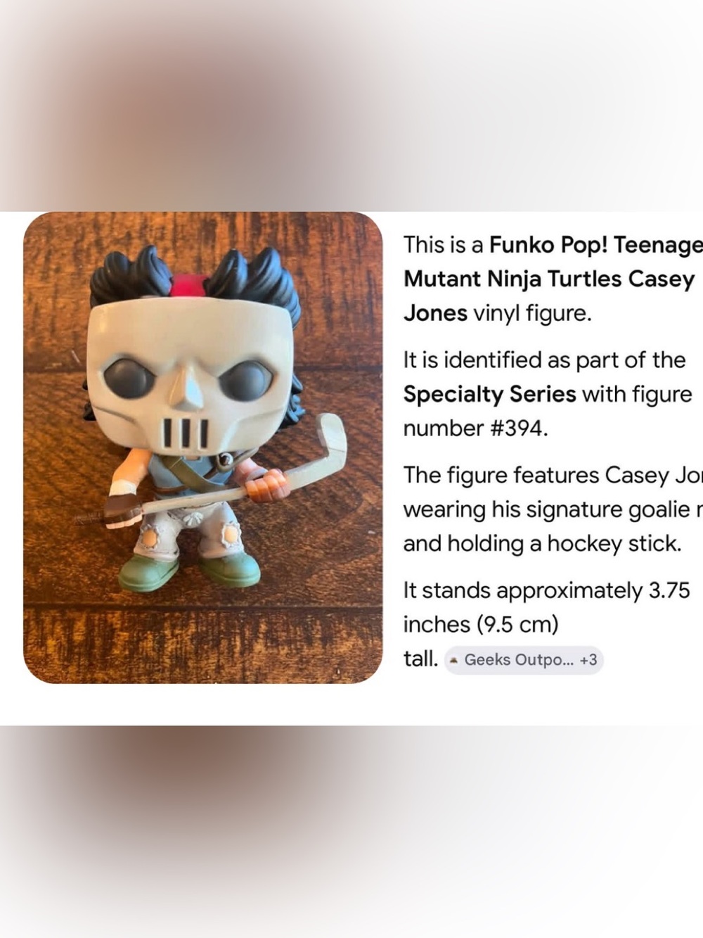 FUNKO teenager Mutant Ninja Turtles Casey jones TMNT FIGURE